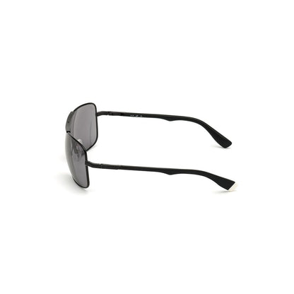 WEB EYEWEAR Black Metal Sunglasses – Stylish Design, Grey Lenses