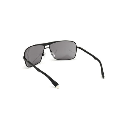 WEB EYEWEAR Black Metal Sunglasses – Stylish Design, Grey Lenses