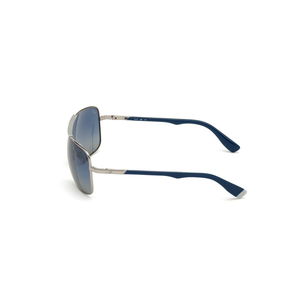 WEB EYEWEAR Gray Metal Sunglasses – Polarized Blue Lenses