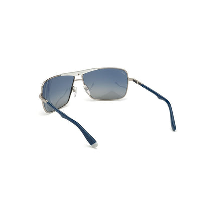 WEB EYEWEAR Gray Metal Sunglasses – Polarized Blue Lenses