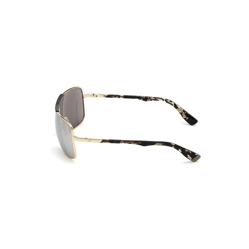 WEB EYEWEAR Gold Metal Sunglasses – Stylish Mirrored Lenses