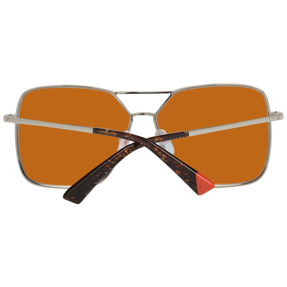 WEB EYEWEAR Women’s Gold Metal Sunglasses – Orange Lenses