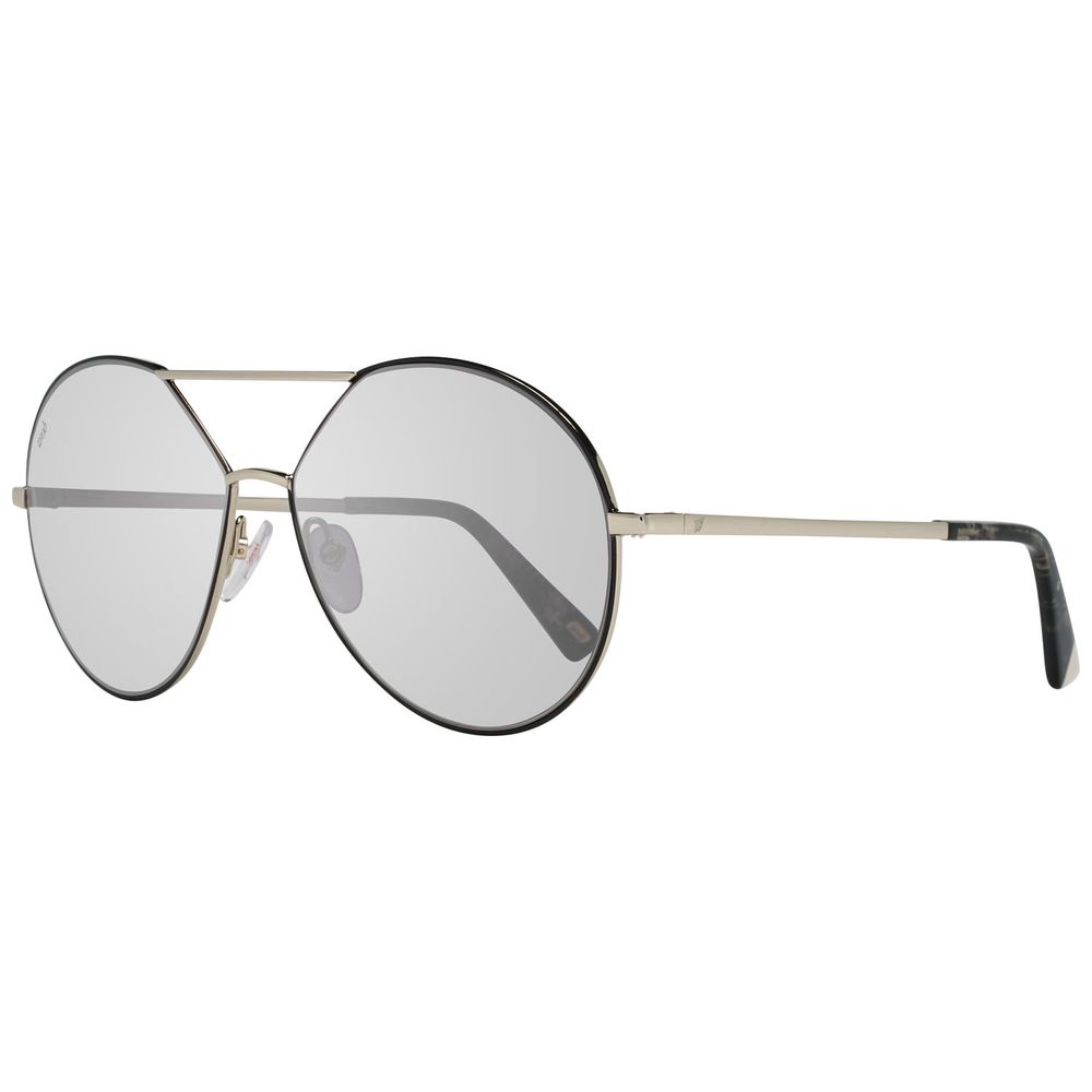 WEB EYEWEAR Women's Gold Metal Sunglasses – Stylish Grey Lenses