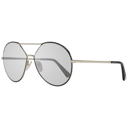 WEB EYEWEAR Women's Gold Metal Sunglasses – Stylish Grey Lenses