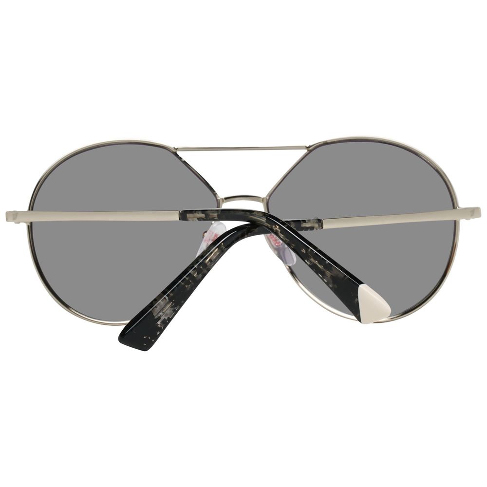 WEB EYEWEAR Women's Gold Metal Sunglasses – Stylish Grey Lenses