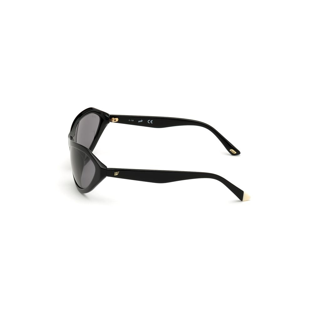 WEB EYEWEAR Women’s Sunglasses – Black Plastic Frame, Grey Lenses