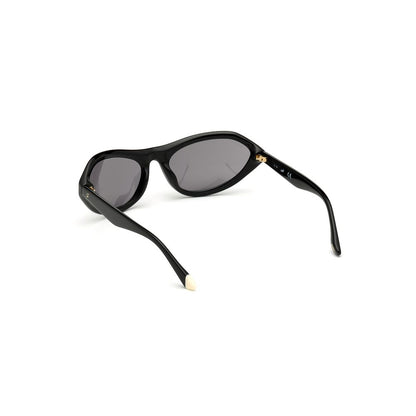 WEB EYEWEAR Women’s Sunglasses – Black Plastic Frame, Grey Lenses