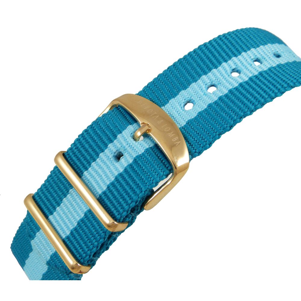 DEVOTA & LOMBA Blue Nylon Dress Watch