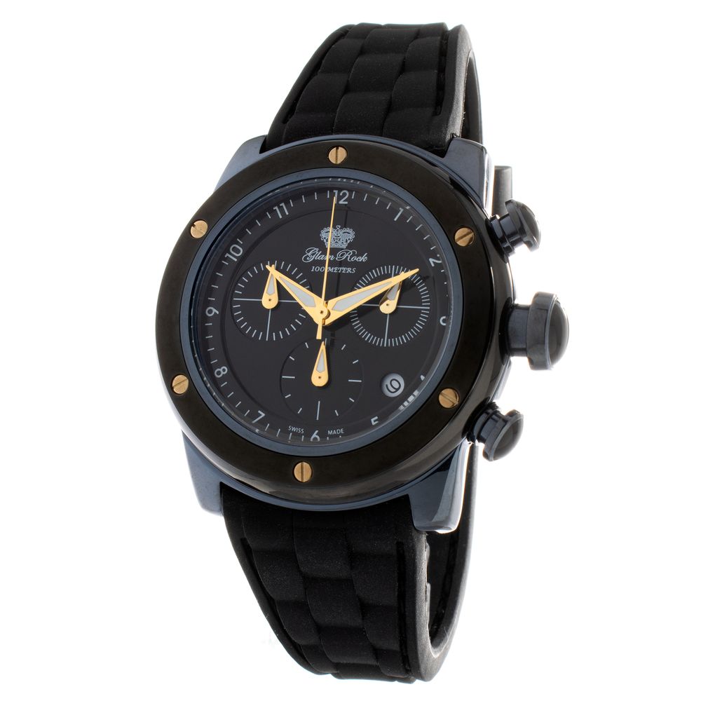 GLAM ROCK Black Synthetic Sport Watch