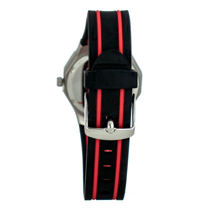 JUSTINA Black Rubber Sport Watch - Stylish and Functional Timepiece
