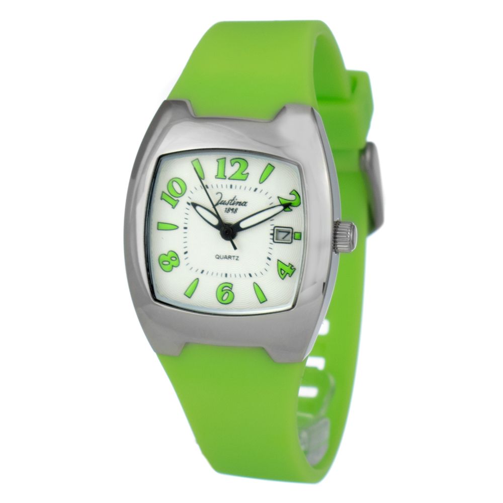JUSTINA Bicolor Rubber Sport Watch - Stylish and Versatile Timepiece