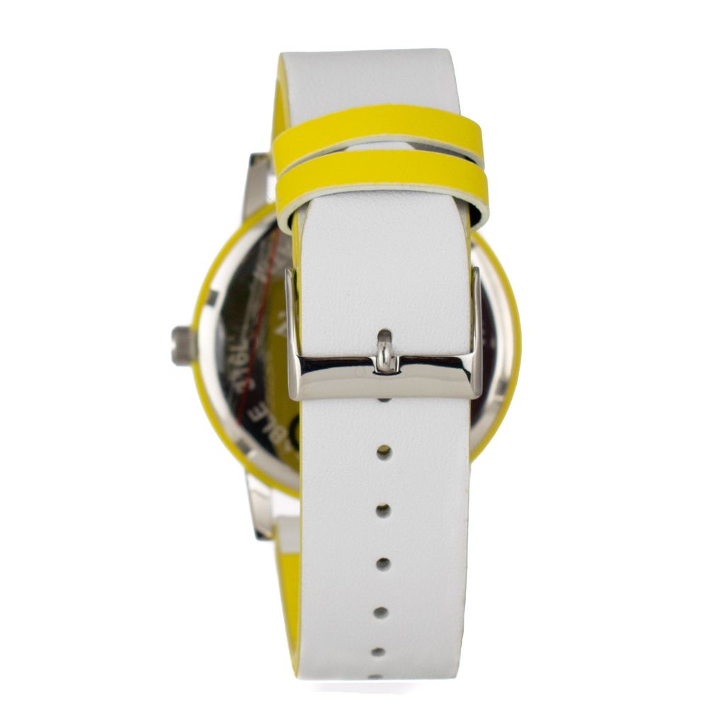 PERTEGAZ White Leather Dress Watch - Elegance Redefined