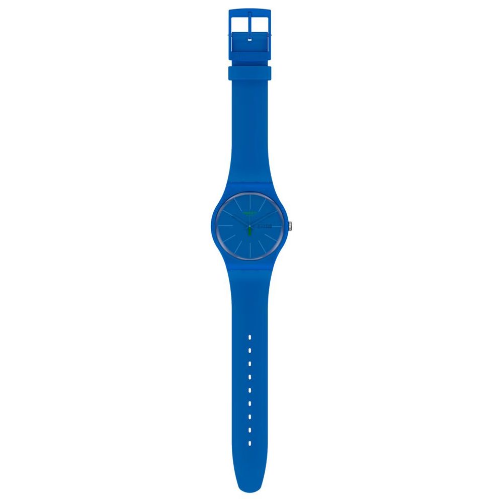 SWATCH Blue Plastic Dress Watch - Stylish and Functional Timepiece