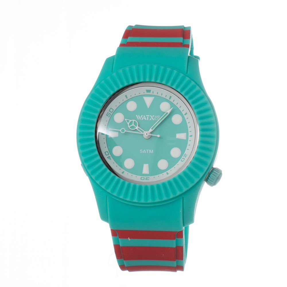 WATXANDCO Bicolor Synthetic Sport Watch - Green Dial Edition