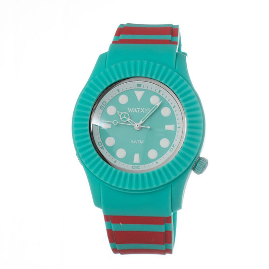WATXANDCO Bicolor Synthetic Sport Watch - Green Dial Edition