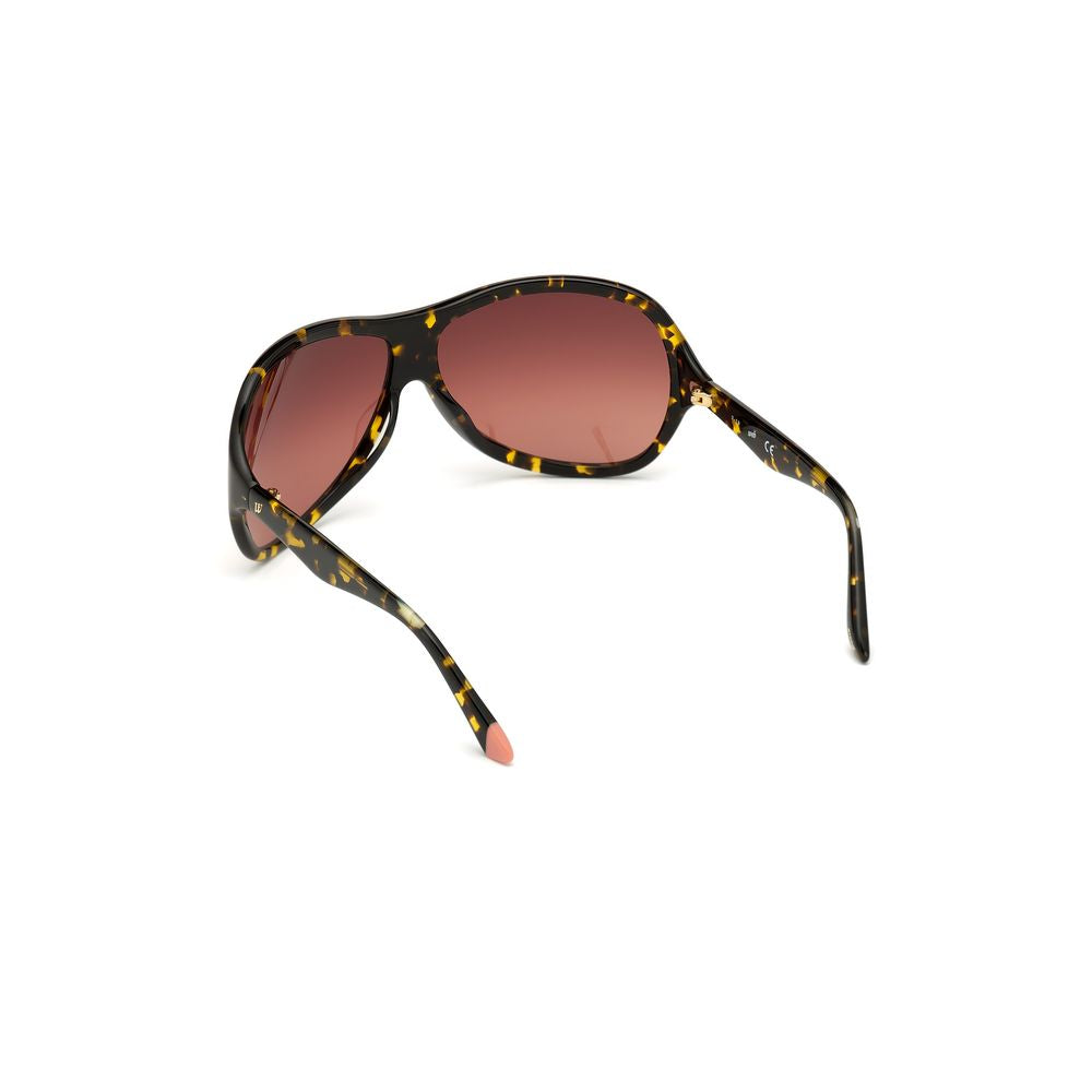 WEB EYEWEAR Women’s Sunglasses – Brown Plastic Frame, Gradient Lenses