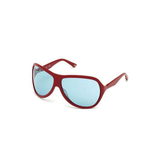 WEB EYEWEAR Women’s Sunglasses – Multicolor Plastic Frame, Red Lenses