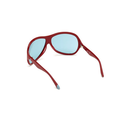 WEB EYEWEAR Women’s Sunglasses – Multicolor Plastic Frame, Red Lenses