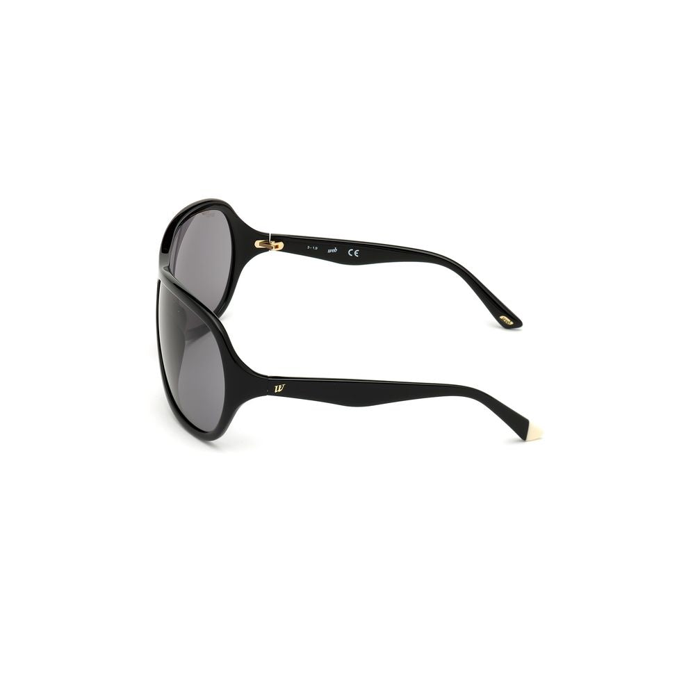 WEB EYEWEAR Women’s Sunglasses – Black Plastic Frame, Grey Lenses