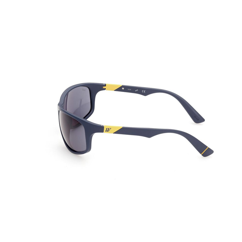 WEB EYEWEAR Men’s Sunglasses – Blue Acetate Frame, UV Protection