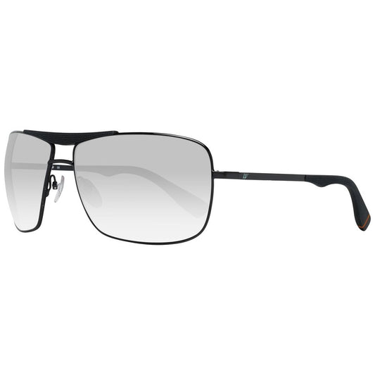 WEB EYEWEAR Black Metal Sunglasses – Grey Lenses