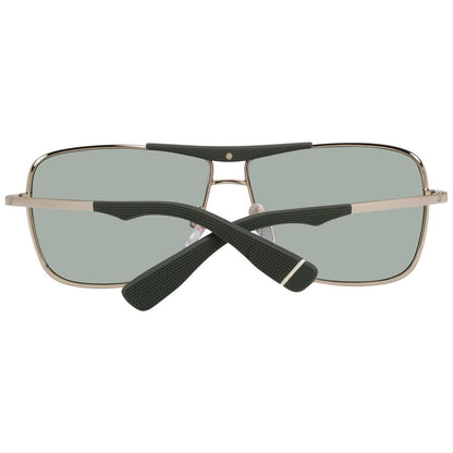 WEB EYEWEAR Men's Gold Metal Sunglasses – Green Lenses