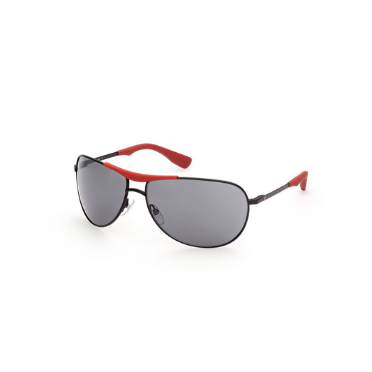 WEB EYEWEAR Black Metal Sunglasses – Stylish Grey Lenses