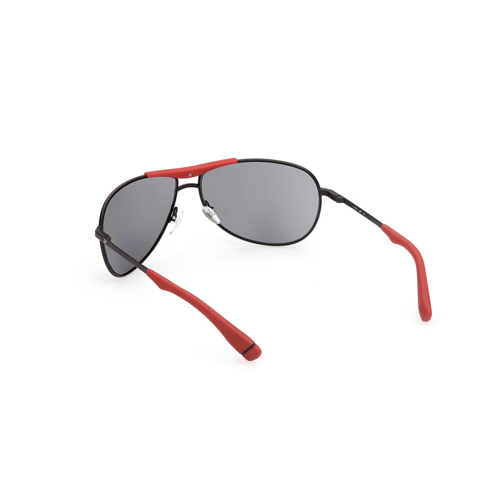 WEB EYEWEAR Black Metal Sunglasses – Stylish Grey Lenses