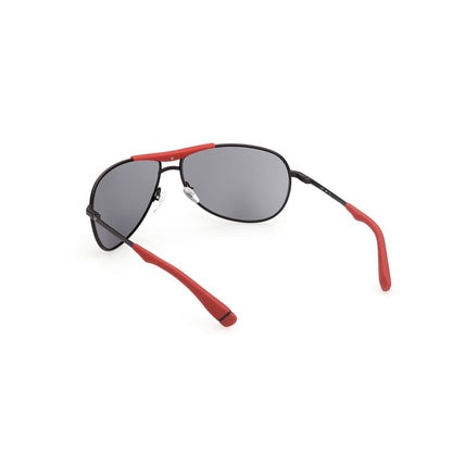 WEB EYEWEAR Black Metal Sunglasses – Stylish Grey Lenses