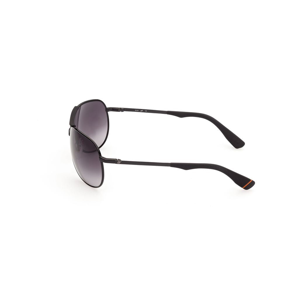 WEB EYEWEAR Black Metal Sunglasses – Stylish Gradient Lenses