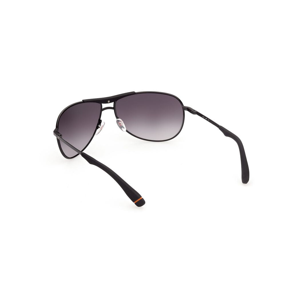 WEB EYEWEAR Black Metal Sunglasses – Stylish Gradient Lenses
