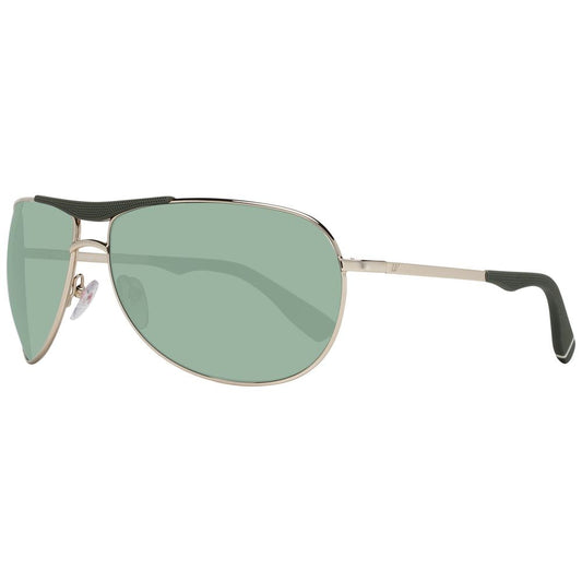 WEB EYEWEAR Gold Metal Sunglasses – Stylish Green Lenses