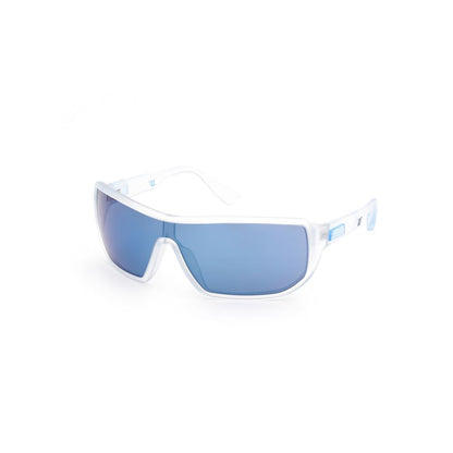 WEB EYEWEAR Transparent Acetate Sunglasses – Stylish Blue Lenses