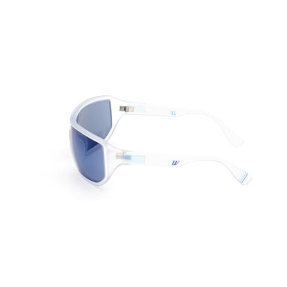 WEB EYEWEAR Transparent Acetate Sunglasses – Stylish Blue Lenses