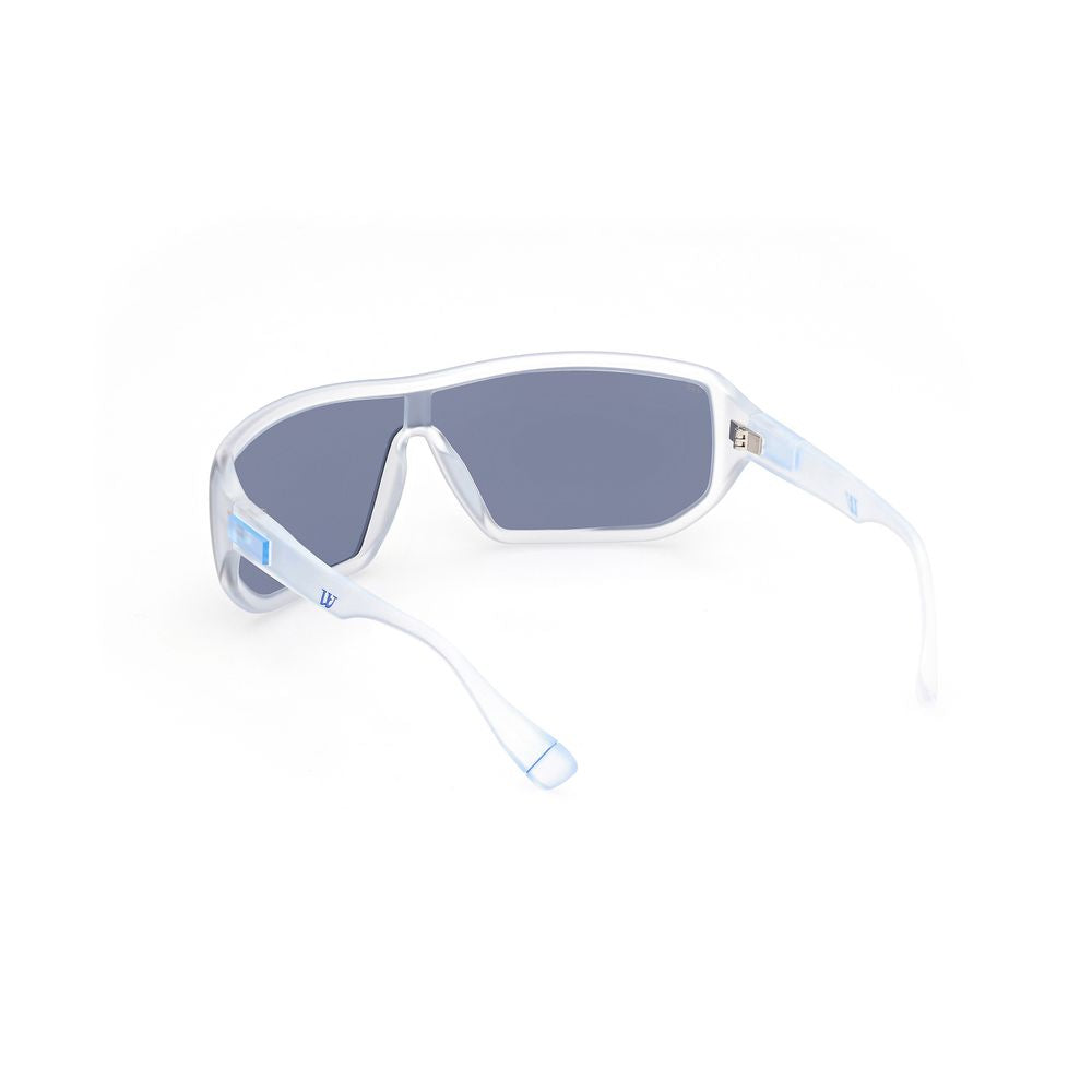 WEB EYEWEAR Transparent Acetate Sunglasses – Stylish Blue Lenses