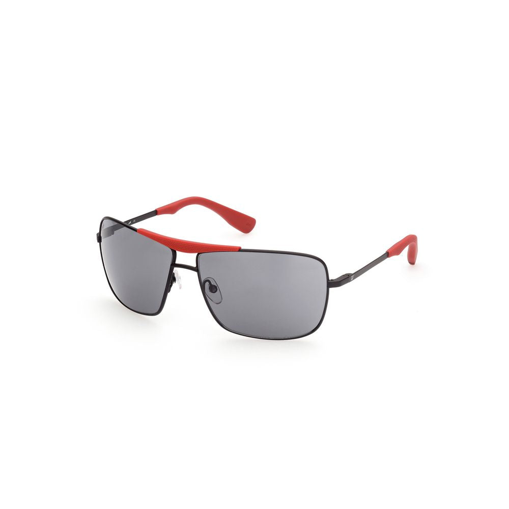 WEB EYEWEAR Black Metal Sunglasses – Stylish Full UV Protection