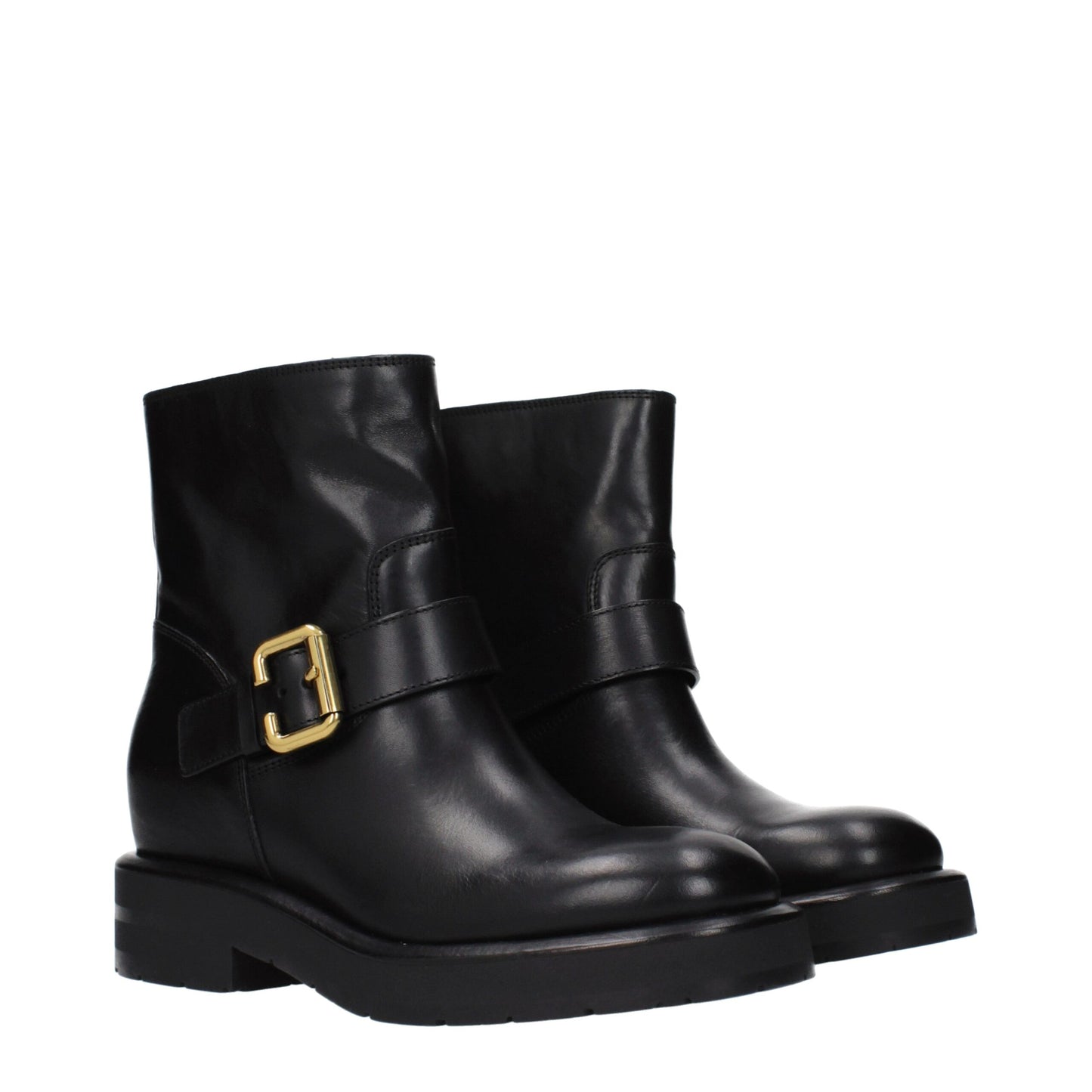 Chloé Black Leather Ankle Boots - Effortless Elegance