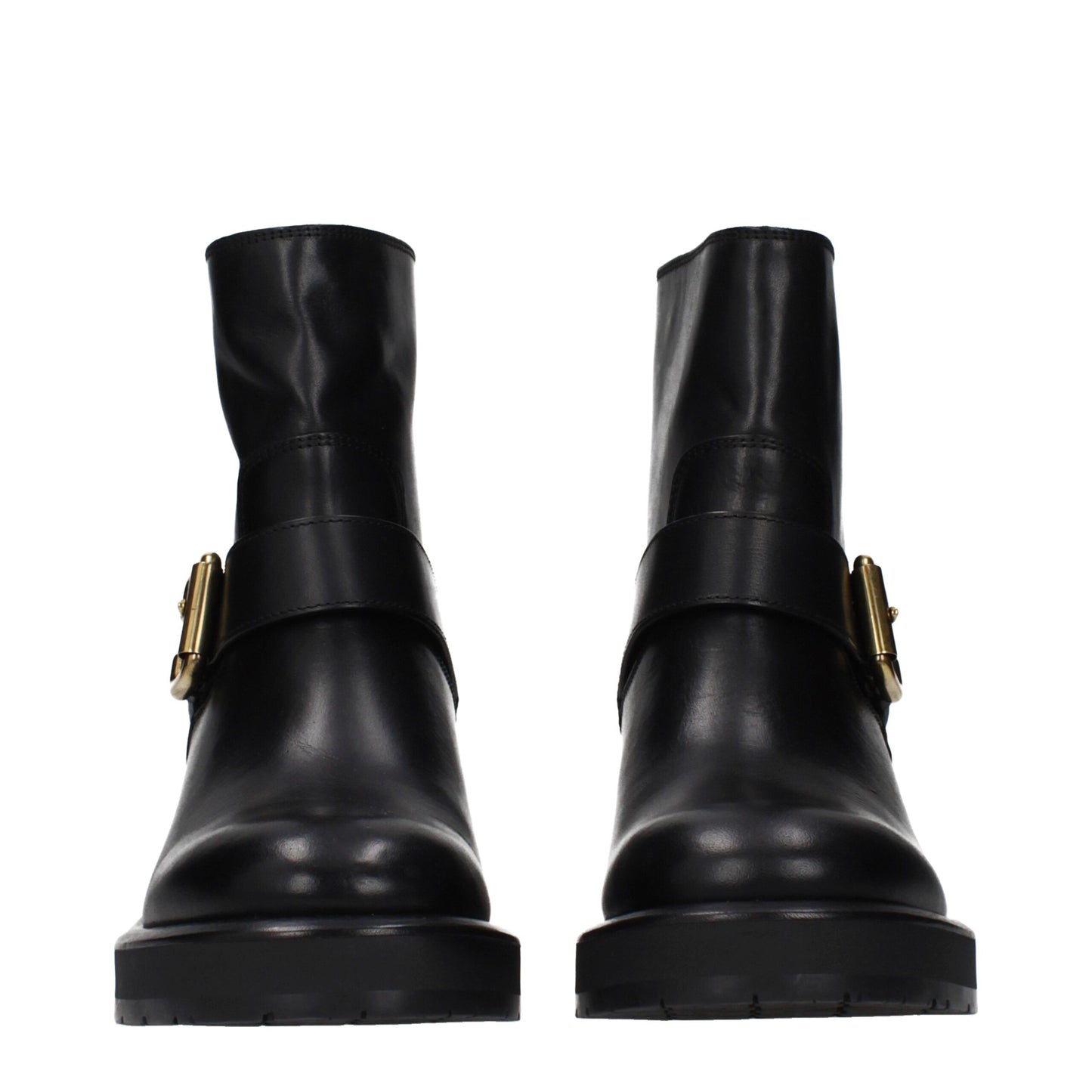 Chloé Black Leather Ankle Boots - Effortless Elegance