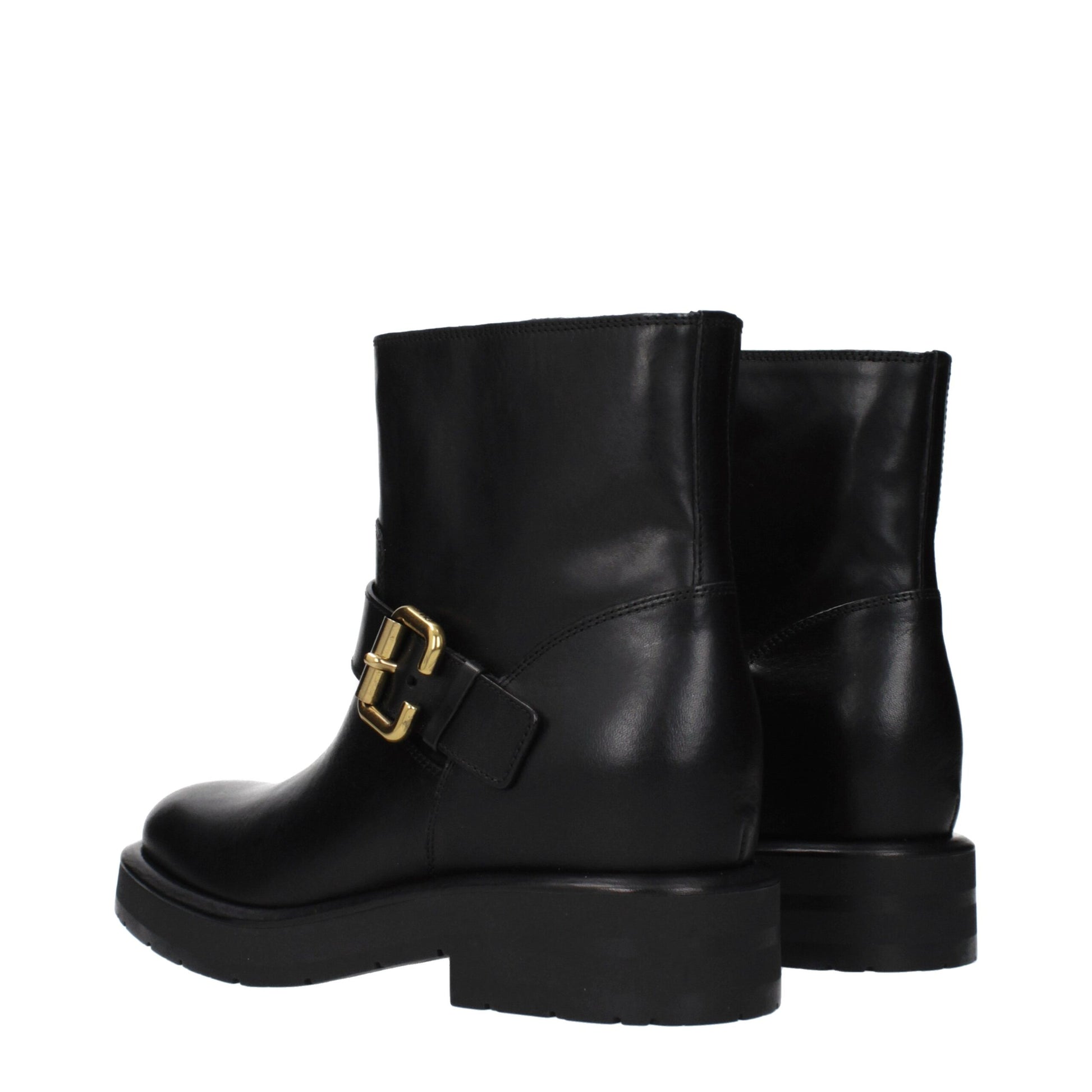 Chloé Black Leather Ankle Boots - Effortless Elegance