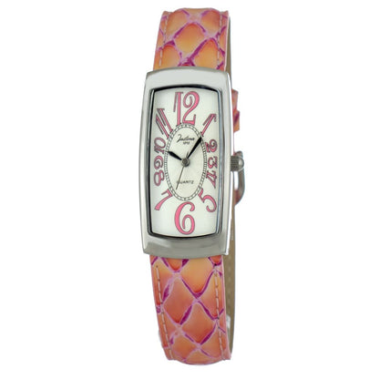JUSTINA Bicolor Leather Dress Watch - Elegance Meets Functionality