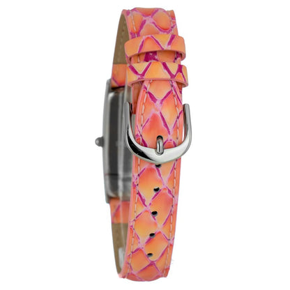 JUSTINA Bicolor Leather Dress Watch - Elegance Meets Functionality