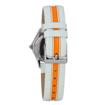 JUSTINA Bicolor Leather Dress Watch - Contemporary Elegance