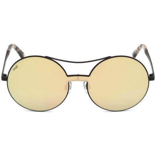 WEB EYEWEAR Women's Sunglasses – Black Metal Frame, Pink Mirrored Lenses