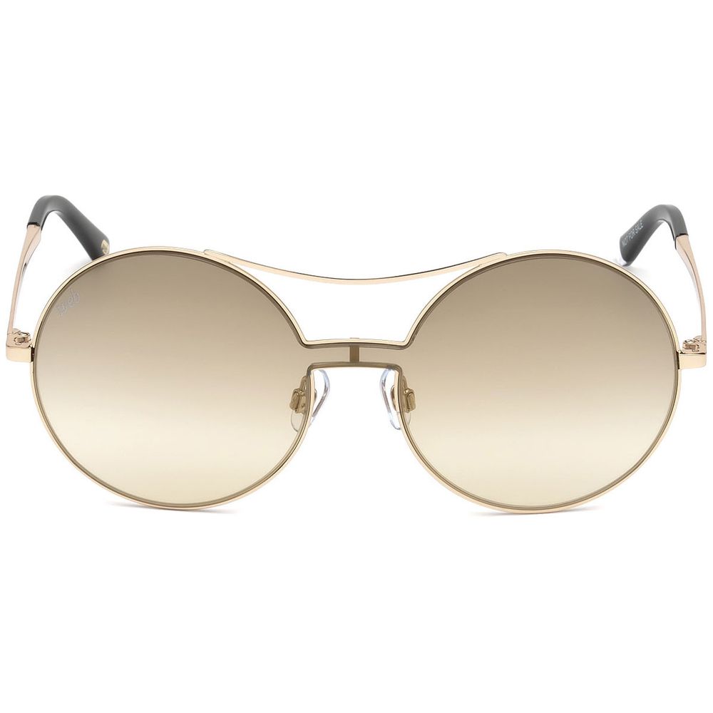WEB EYEWEAR Women’s Sunglasses – Rose Gold Frame, Gold Gradient Lenses
