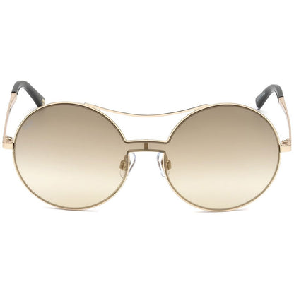 WEB EYEWEAR Women’s Sunglasses – Rose Gold Frame, Gold Gradient Lenses