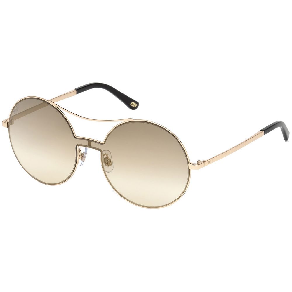WEB EYEWEAR Women’s Sunglasses – Rose Gold Frame, Gold Gradient Lenses
