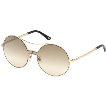WEB EYEWEAR Women’s Sunglasses – Rose Gold Frame, Gold Gradient Lenses