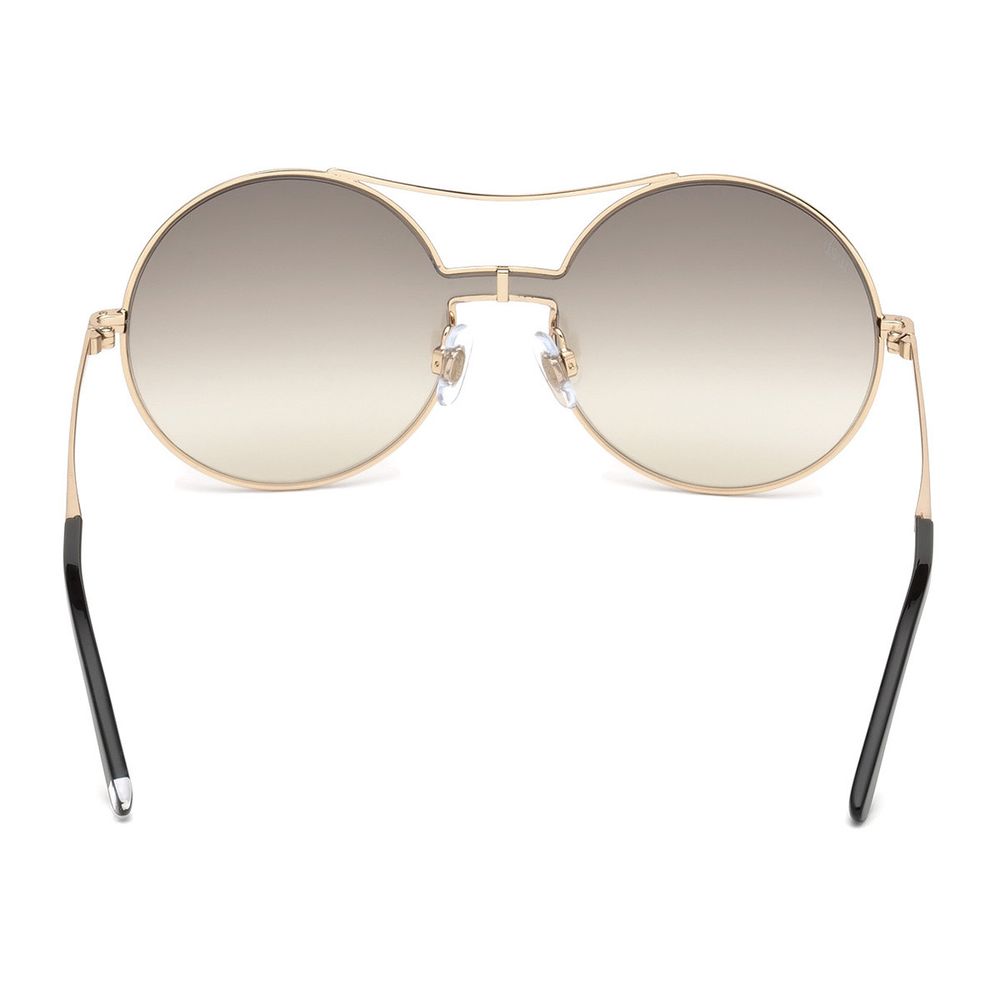 WEB EYEWEAR Women’s Sunglasses – Rose Gold Frame, Gold Gradient Lenses