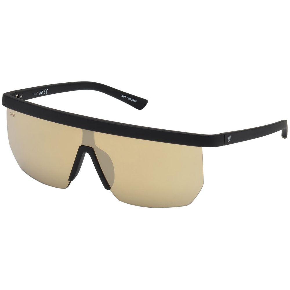 WEB EYEWEAR Unisex Gold Sunglasses – Stylish Mirrored Lenses