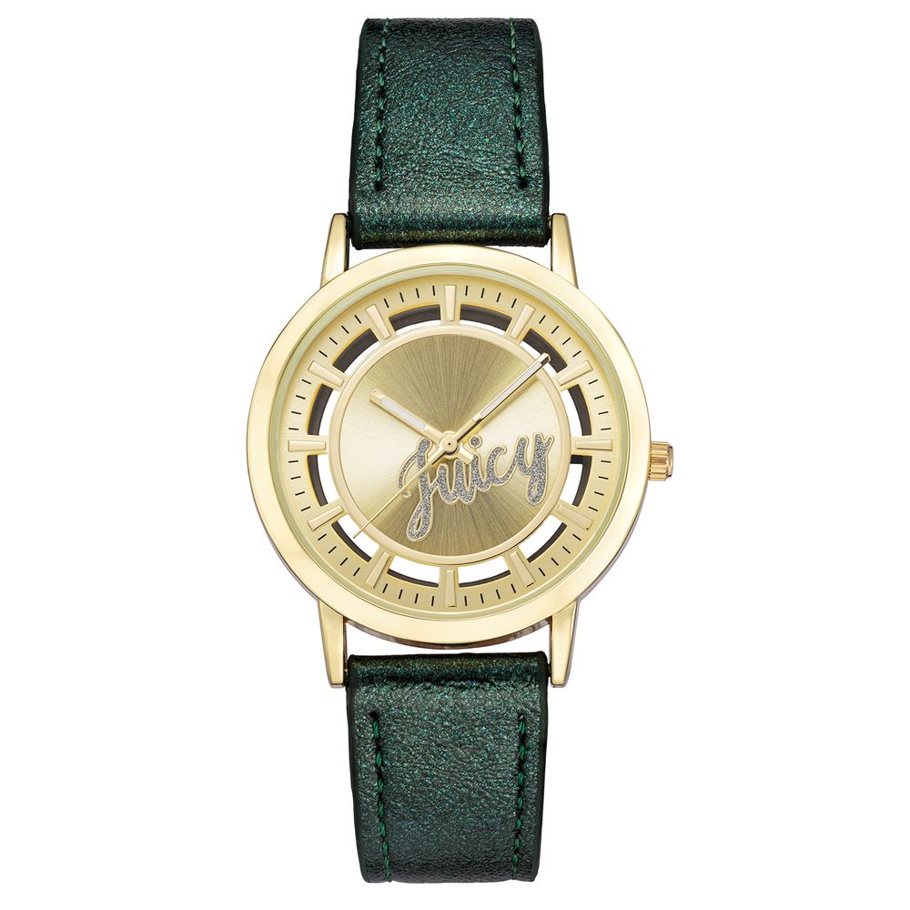Juicy Couture Women’s Watch, Bicolor Plastic Design, Green Bracelet